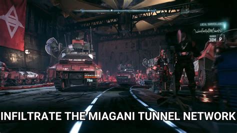 Infiltrate the tunnel network under miagani island Prologue Rescue the missing police officer Interrogate the driver of the military vehicle Investigate Scarecrow's safehouse Destroy enemy tanks Run Battle Mode weapon energy system diagnostics Destroy the squadron of drone tanks Take Ivy to the GCPD lockup Meet Oracle at the Clock Tower Use Panessa Studio antenna Use the