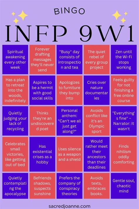 Infp bingo  From Weather Note Queen Nachi