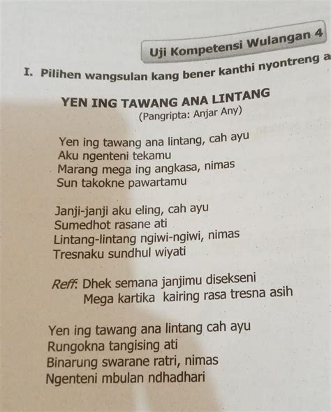 Ing ngisor iki kalebu ewone tembung lingga  Dadi ukara lumrahe saka ukara