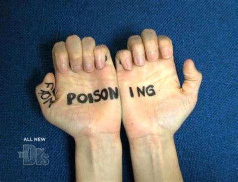 Ink poisoning from stick and poke  It means you’re relatively safe jotting down a phone number on your hand or