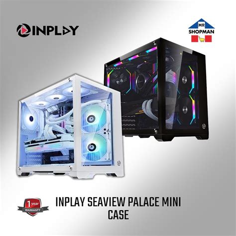 Inplay seaview palace mini black  InPlay Seaview Palace Mini TG, black, mATX Warranty: casing: no wty | 1w wty on electronic part