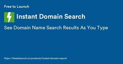 Instandomain  Once you register a personal domain name, give us the web address where you want