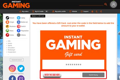 Instant gaming gift card code  About the game