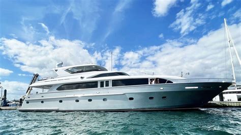 Intermarine savannah 105 Horizon Yacht Charters are delighted to present 'Outta Touch' - an Intermarine Savannah 105 luxury crewed motor yacht available for charter