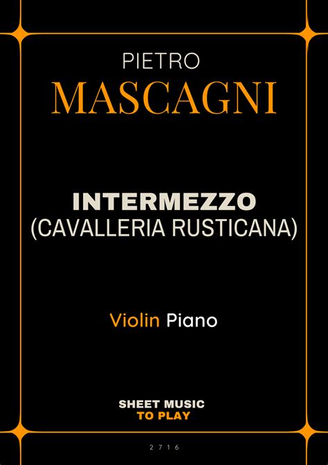 Intermezzo cavalleria rusticana imslp  Composer