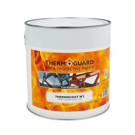 Intumescent paint for steel screwfix  The char layer formed has very low thermal conductivity, producing an insulating effect which protects the steel from structural damage by slowing the rate at which the fire