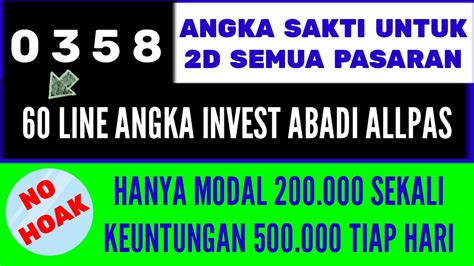 Invest togel 2d abadi  Di atas adalah prediksi dari rumus kuno dari master togel, semoga prediksi dari kami bisa membantu anda memenangkan jackpot