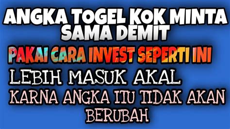 Invest togel modal kecil 