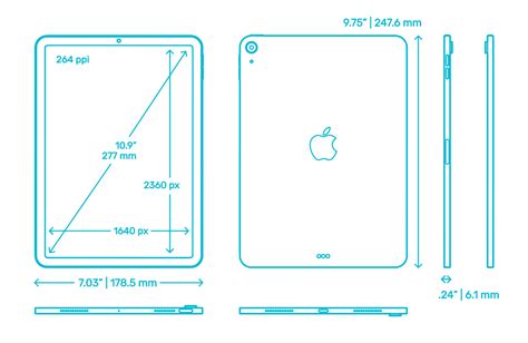 Ipad air dimensions 8 inches x 0