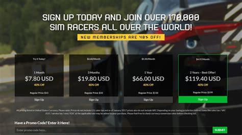 Iracing membership promo code  Use promo code: PR-RENEW325; 1-year Reactivation only $82