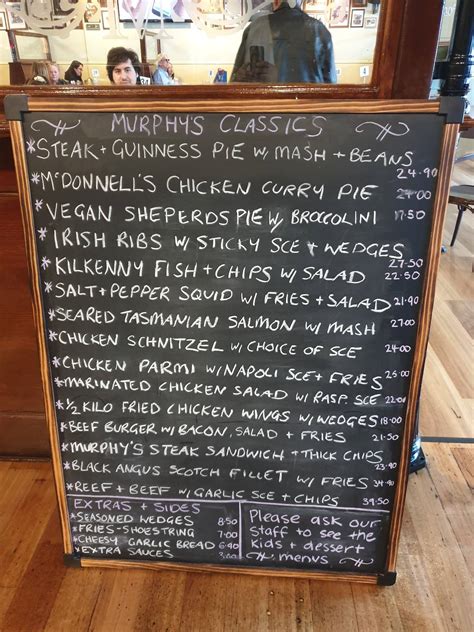 Irish pub mandurah menu  Improve this listing