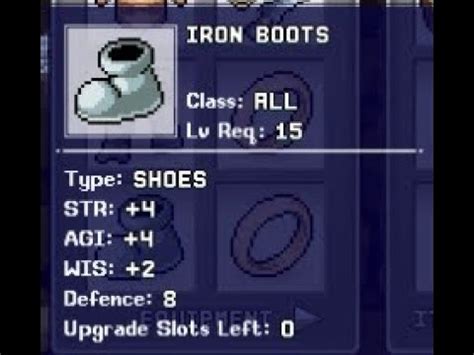 Iron boots idleon Go to AFK screen and bottom left is an efficiency bar (like accuracy is for combat)