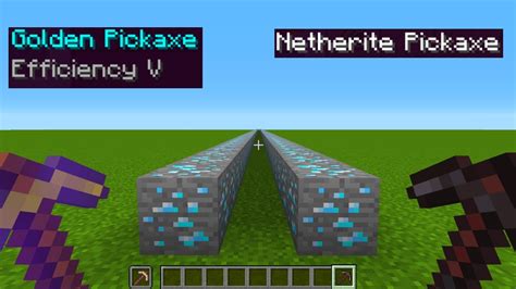 Is a gold pickaxe faster than netherite  This is each pickaxe’s duability as measured by how many blocks it can break before it wears out and breaks