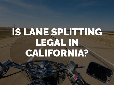 Is lane splitting legal in colorado  However, in Colorado, lane splitting is illegal