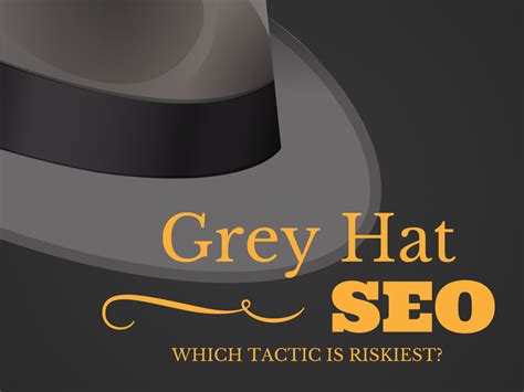 Is pbn considered gray hat seo Grey hat SEO is the middle ground between black- and white-hat SEO techniques (practices that comply with Google Search Essentials and those that violate it)