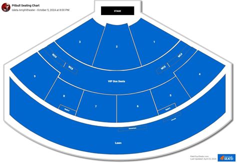 Isleta amphitheater seating chart with seat numbers Wednesday, July 10 at 7:00 PM