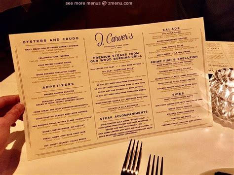 J carvers menu  See menu