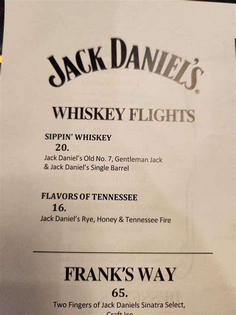 Jack daniels opryland menu  Jack Daniel’s, Findley’s Pub & Fuse Sports Bar are all practically neighbors and each have their own charm