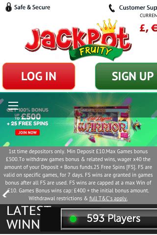 Jackpot fruity  play for real
