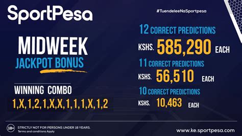 Jackpot prediction sportpesa mega  There is a bonus prize for getting close but not all the predictions are correct