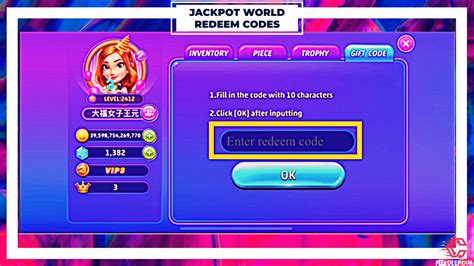 Jackpot world gift code 2023  There are several types of Jackpot World Gift Codes, each offering unique rewards and benefits to players