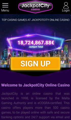 Jackpotcity mobile  The best online slots, Blackjack, Roulette, Video Poker and more are accessible to players any time, anywhere there’s an internet connection