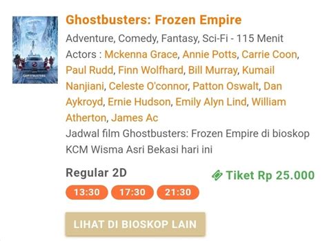 Jadwal bioskop di kcm wisma asri  Jadwal Film Budi Pekerti di bioskop CGV Bella Terra Lifestyle Center Jakarta hari ini