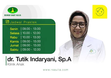 Jadwal dokter rs aulia jagakarsa  Raya Siliwangi No