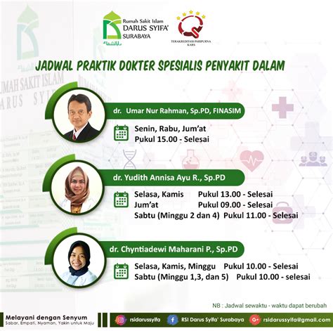 Jadwal dokter rs umm  Yuni Artha Prabowo Putro, Sp