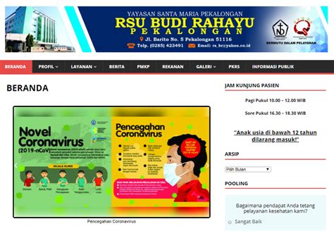 Jadwal dokter tht rs budi rahayu pekalongan Alamat dan Nomor Telp RS ARO Pekalongan