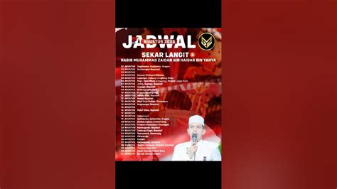 Jadwal habib zaidan agustus 2023 Jadwal Sholat bulan Agustus 2023