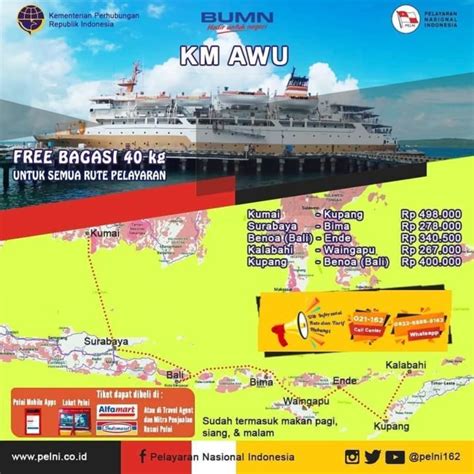 Jadwal kapal laut surabaya kupang Harga tiket kapal dari Tenau Kupang ke Surabaya atau Tarif penumpang kapal laut dari pelabuhan Tenau Kupang ke tanjung Perak Surabaya adalah : Rp 450