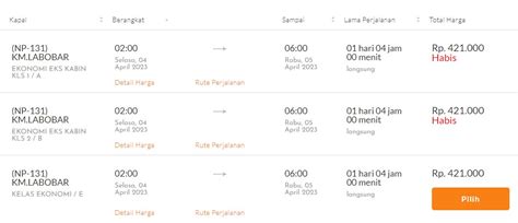 Jadwal kapal surabaya ende  Waikelo – Waingapu – Ende – Kupang – Kalabahi – Kupang – Ende – Waingapu – Bima – Labuan Bajo – Makassar – Batulicin 