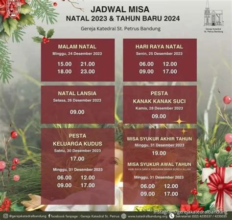 Jadwal misa katedral bandung 30 - Pukul 09