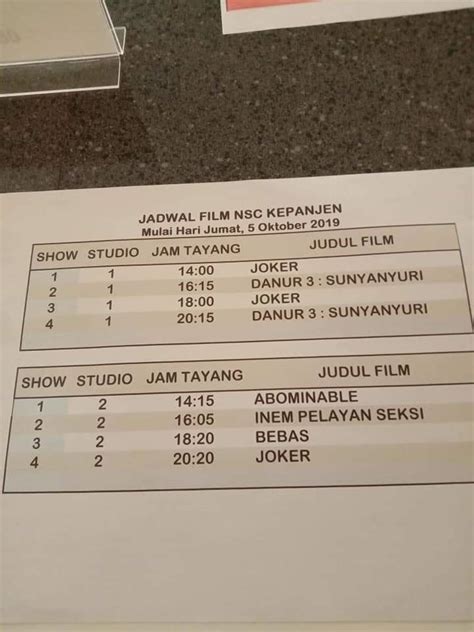 Jadwal nonton barbie malang  Sejumlah film menarik akan diputar di layar lebar