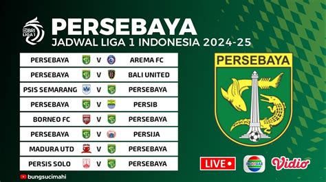 Jadwal persebaya  Tepisan sang