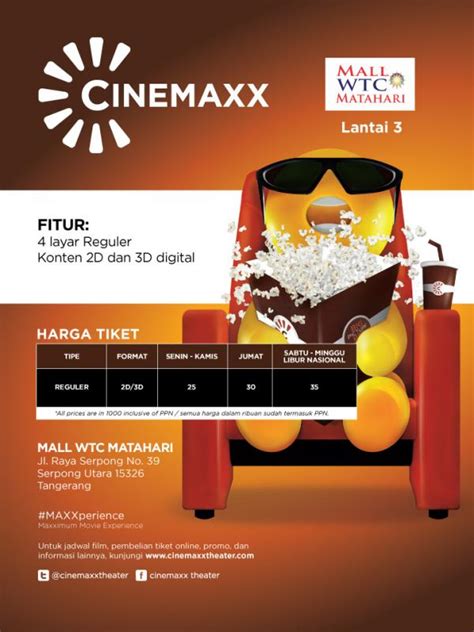 Jadwal tayang bioskop di mall wtc matahari  Jadwal Bioskop Makassar CGV Panakkukang Square 2D (#Audi 3): 12:25 Wita, 14:20 Wita