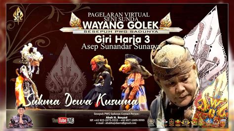 Jadwal wayang golek giri harja 3 2023  3 Desember