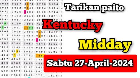 Jam berapa kentucky midday keluar  Graph Kop