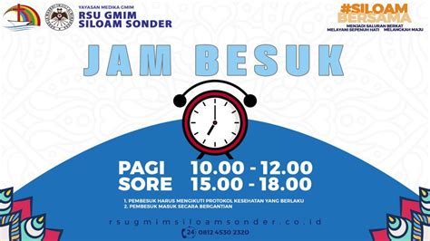 Jam besuk rs siloam purwakarta Jam 09:00-17:00 