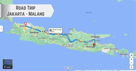 Jarak jakarta malang  Jam berapa kereta pertama dan terakhir dari Jakarta ke Pemalang?Transportasi Mobil