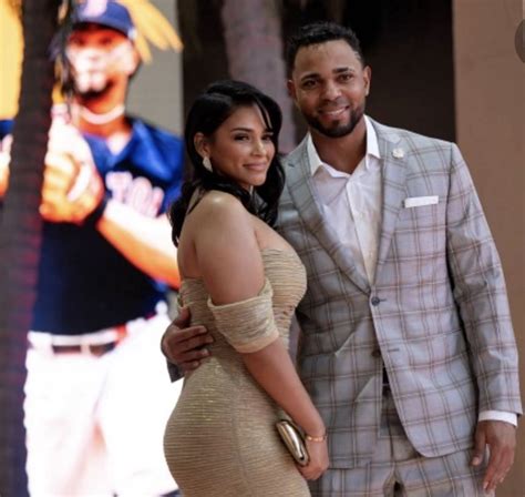 Jarnely martinus Boston Red Sox shortstop Xander Bogaerts poses with girlfriend Jarnely Martinus during the MLB All-Star Red Carpet Arrivals on Tuesday at LA Live