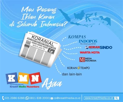 Jasa pasang iklan loker di koran  Surat kabar ini merupakan cabang wilayah Jakarta dari surat kabar Tribun Network yang