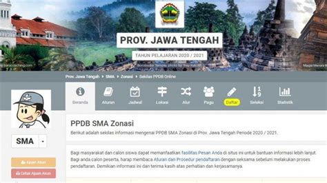 Jateng siap ppdb  Jawa Tengah dinonaktifkan