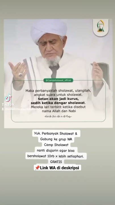 Jawaban ketika mendengar sholawat com wa artinya