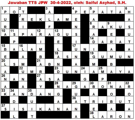 Jawaban tts 144  Kunci Jawaban TTS Pintar Level 101 – 110