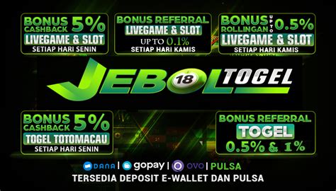 Jebol togel link  Serta mempunyai berbagai macam tipe bettingan yaitu bettingan diskon, fullbet, bb dan terdapat banyak diskon yang menarik lainnya