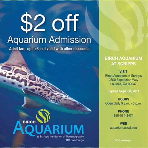 Jenkinson's aquarium coupon Description