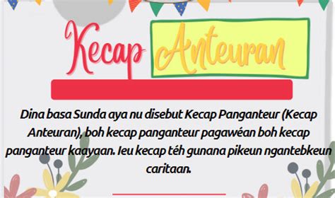 Jentrekeun ngeunaan kecap anteuran Kecap Anteuran Keur Ngalengkepan Kalimah Di Luhur