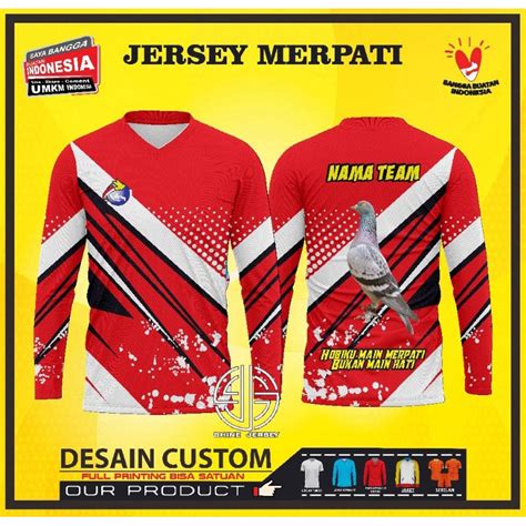 Jersey merpati keren  Gratis Ongkir, 2 Jam Sampai, Dan Cashback